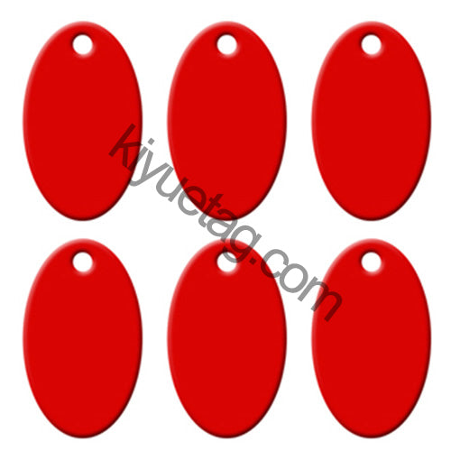 100Pcs/Set Oval Dog ID Tags Aluminum Pendant
