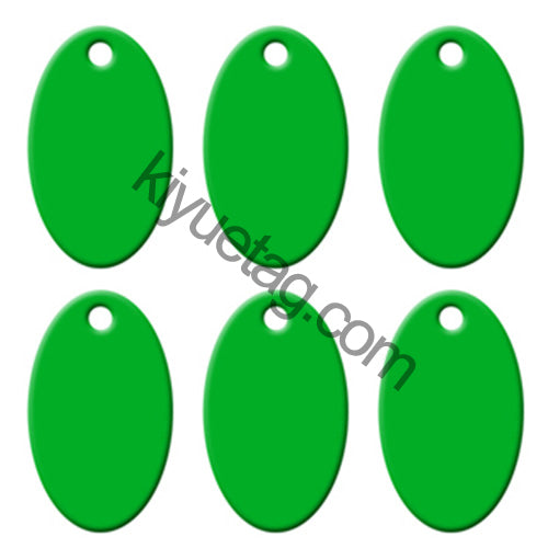 100Pcs/Set Oval Dog ID Tags Aluminum Pendant