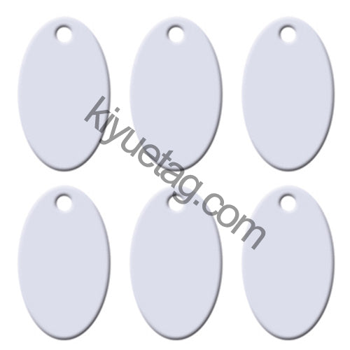 100Pcs/Set Oval Dog ID Tags Aluminum Pendant