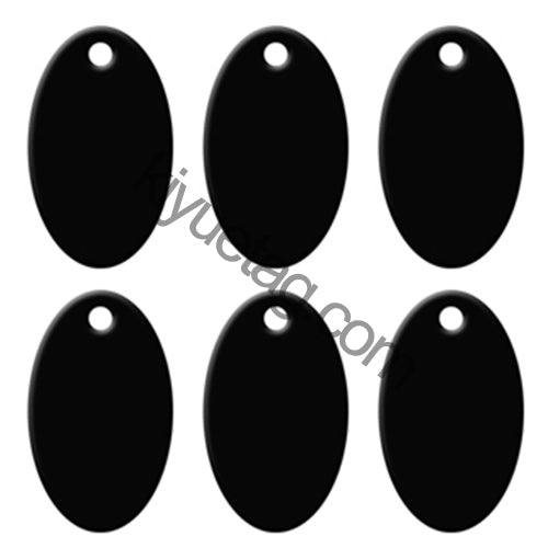 100Pcs/Set Oval Dog ID Tags Aluminum Pendant