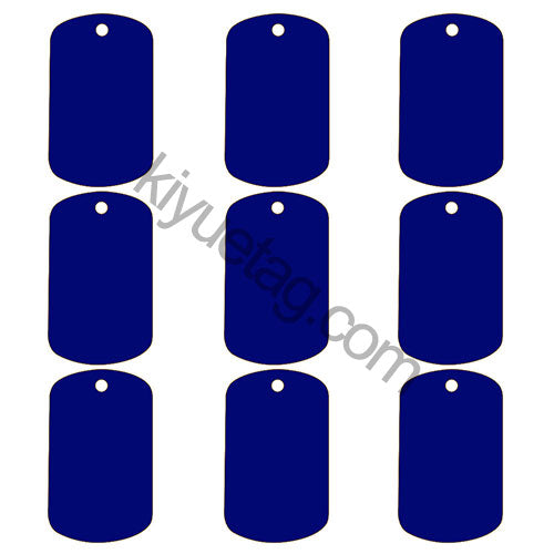 100Pcs/Set Military Dog Tags Aluminum Pendant