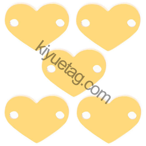 Wholesale 100Pcs Stainless Steel Love Pendants Blank Metal Pet Dog Tag Charms Necklace Bracelets Jewelry Making Accessories