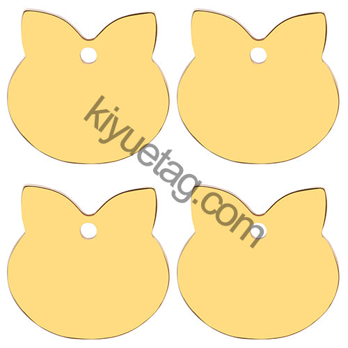 Wholesale 100pcs Personalized Dog Tag Pet ID Name Blank Customized Cat Puppy Stainless Steel Collar Pet Accessorie Dropshipping
