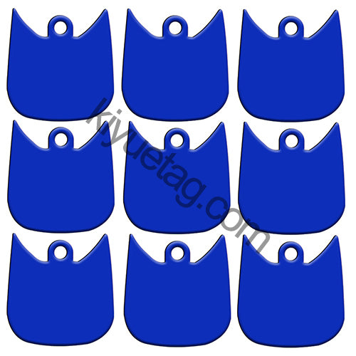 100Pcs/Set Cat Face Dog ID Tags Aluminum Pendant