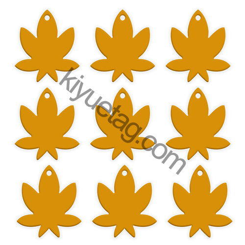 100Pcs/Set Maple Leaf Dog ID Tags Aluminum Pendant