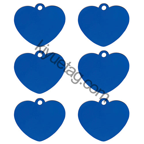 Wholesale 100 Pieces Heart ID Tag Personalized Engraving Custom Dog Identity Cat Lanyard Accessories Stainless Steel Pendant