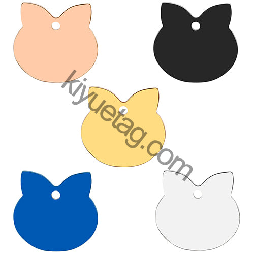 Wholesale 100pcs Personalized Dog Tag Pet ID Name Blank Customized Cat Puppy Stainless Steel Collar Pet Accessorie Dropshipping
