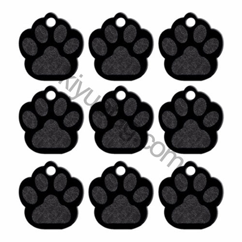 100Pcs/Set PAW Dog ID Tags Aluminum Pendant