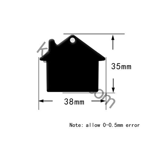 100Pcs/Set House Dog ID Tags Aluminum Pendant