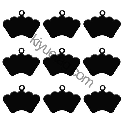 100Pcs/Set Crown Dog ID Tags Aluminum Pendant