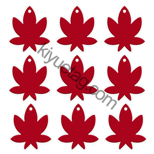 100Pcs/Set Maple Leaf Dog ID Tags Aluminum Pendant