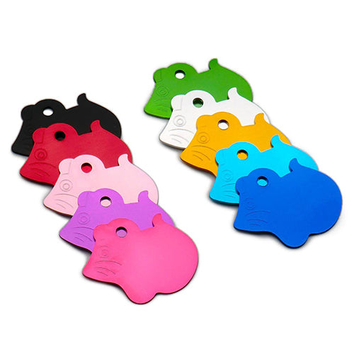 100Pcs/Set Mouse Dog ID Tags Aluminum Pendant