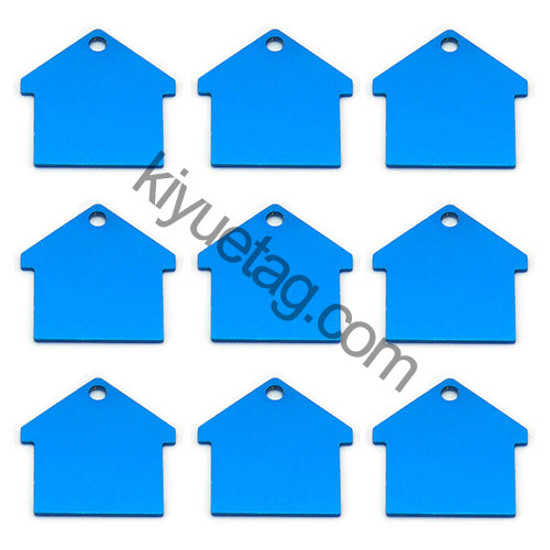 100Pcs/Set New House Dog ID Tags Aluminum Pendant