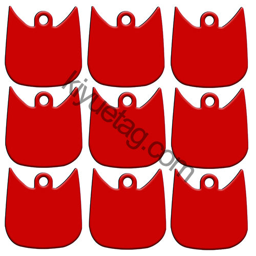 100Pcs/Set Cat Face Dog ID Tags Aluminum Pendant