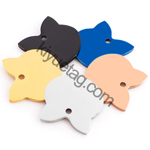 Wholesale 100pcs Personalized Dog Tag Pet ID Name Blank Customized Cat Puppy Stainless Steel Collar Pet Accessorie Dropshipping