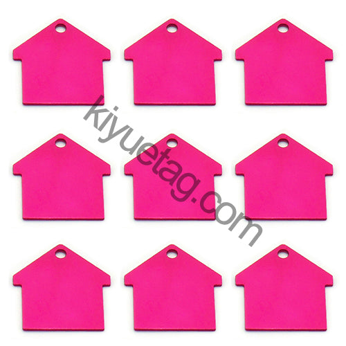 100Pcs/Set New House Dog ID Tags Aluminum Pendant