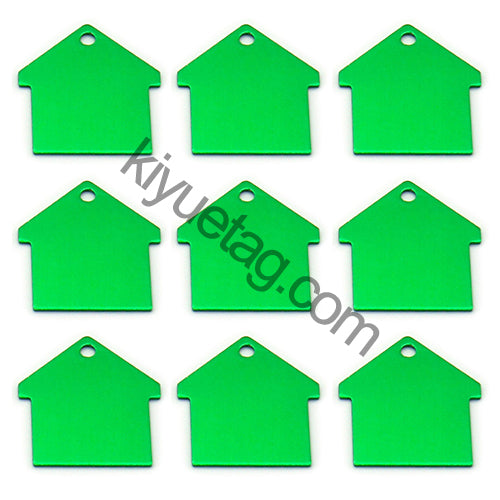 100Pcs/Set New House Dog ID Tags Aluminum Pendant