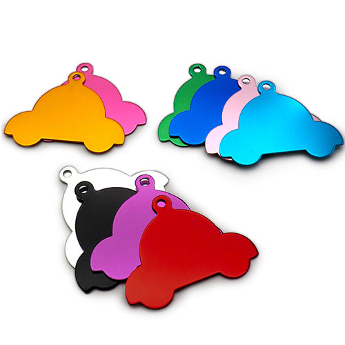 100Pcs/Set Car Dog ID Tags Aluminum Pendant