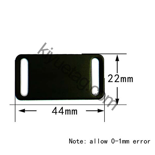 100Pcs/Set Square Plates Dog ID Tags Aluminum Pendant