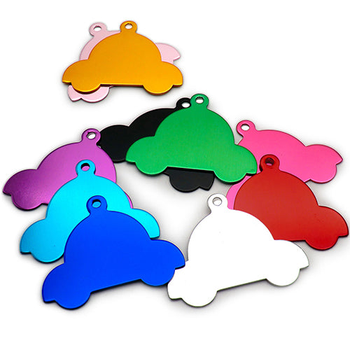 100Pcs/Set Car Dog ID Tags Aluminum Pendant