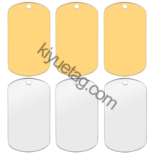 Wholesale 100PCS Stainless Steel Material Personalized Pet Dog ID Tag Cat Art Font Identity Double-Sided Mirror Effect