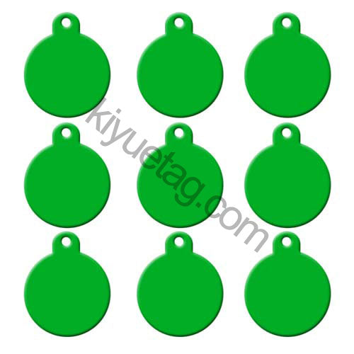 100Pcs/Set Round Dog ID Tags Aluminum Pendant