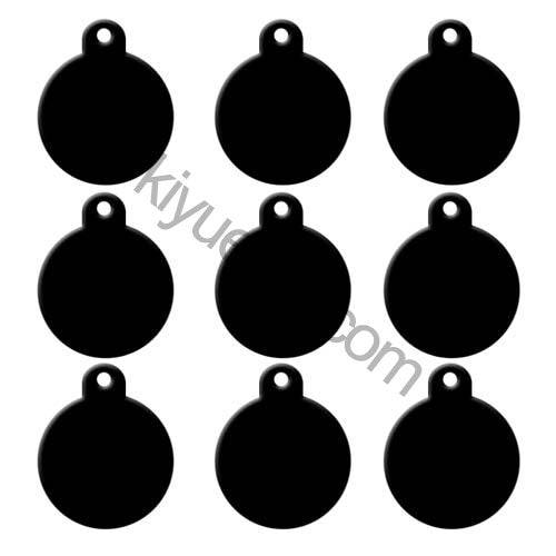 100Pcs/Set Round Dog ID Tags Aluminum Pendant