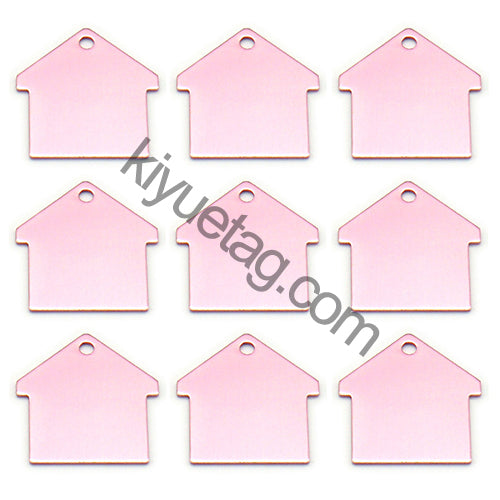 100Pcs/Set New House Dog ID Tags Aluminum Pendant