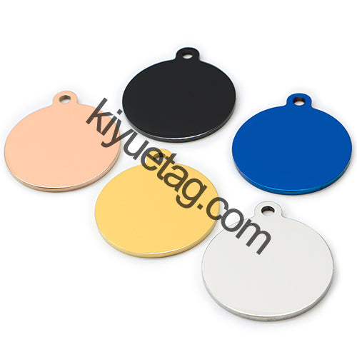 100Pcs Personalized Dog Round Stainless Steel Tag Name Plate Customized Cat Puppy Nameplate Cat Collar Accessories Wholesale