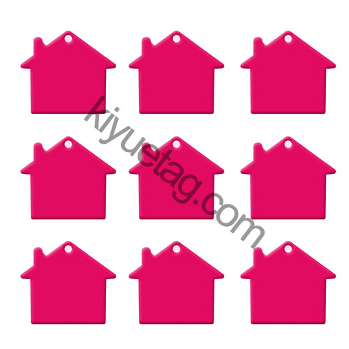 100Pcs/Set House Dog ID Tags Aluminum Pendant