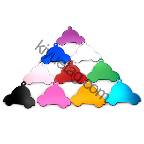 100Pcs/Set Car Dog ID Tags Aluminum Pendant