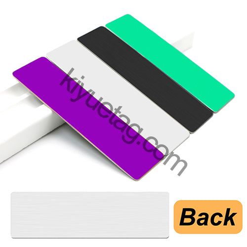 Wholesale 100Pcs Stainless Steel Employee Name ID Tag Work Identity Badge DIY Business Case Blank Dog Tag