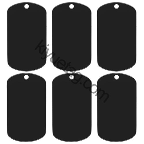 Wholesale 100PCS Stainless Steel Material Personalized Pet Dog ID Tag Cat Art Font Identity Double-Sided Mirror Effect
