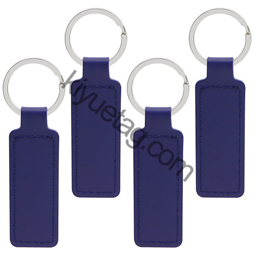 Wholesale 100/50Pcs Bright PU Leather Keychain Dog ID Tags NamePlate Car Gift Pendant PU Key Chain