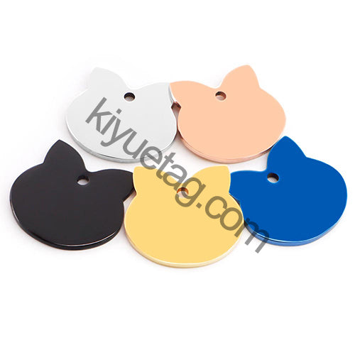 Wholesale 100pcs Personalized Dog Tag Pet ID Name Blank Customized Cat Puppy Stainless Steel Collar Pet Accessorie Dropshipping
