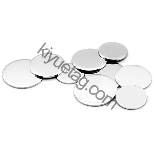 100Pcs Stainless Steel Dog Tag Mirror Polished 25-30-35mm Disc Round PET Plate Personalized Bracelet Necklace Jewelry Charm