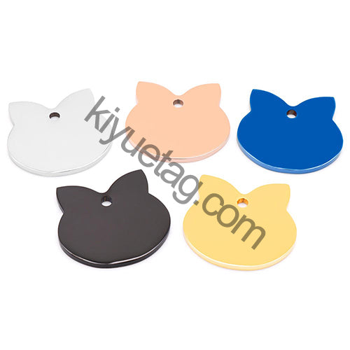 Wholesale 100pcs Personalized Dog Tag Pet ID Name Blank Customized Cat Puppy Stainless Steel Collar Pet Accessorie Dropshipping