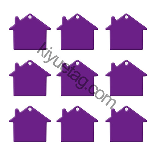 100Pcs/Set House Dog ID Tags Aluminum Pendant