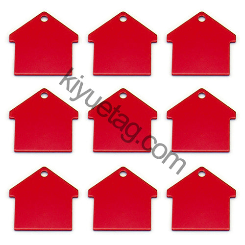 100Pcs/Set New House Dog ID Tags Aluminum Pendant