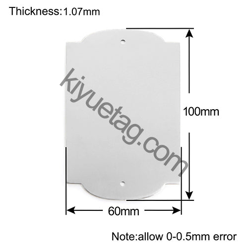 Wholesale 50Pcs/set Stainless Steel Mirror Squares Tag Pet Dog engraved Nameplate Collar Home Decoration Accessories