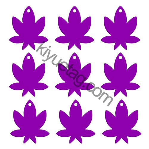 100Pcs/Set Maple Leaf Dog ID Tags Aluminum Pendant