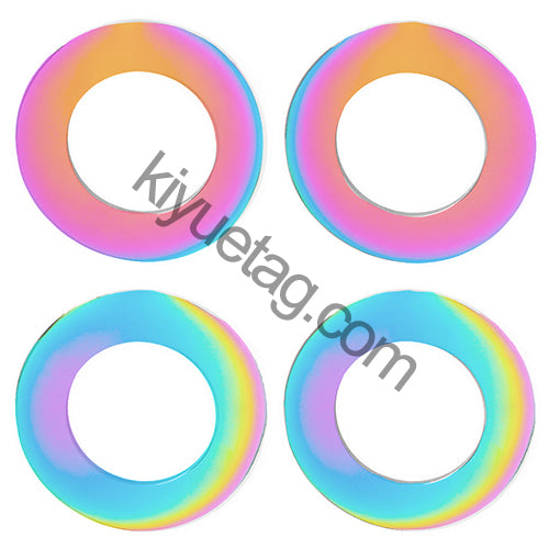Custom 100Pcs Dog Plate Personalized Round Pet Id Cat Tag Glossy Stainless Steel Engraved Nameplate Collar Accessories