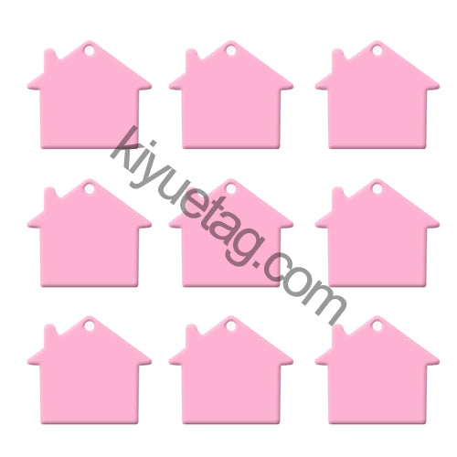 100Pcs/Set House Dog ID Tags Aluminum Pendant