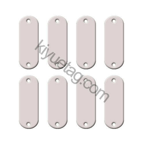 100Pcs/Set Elliptic Dog ID Tags Aluminum Pendant