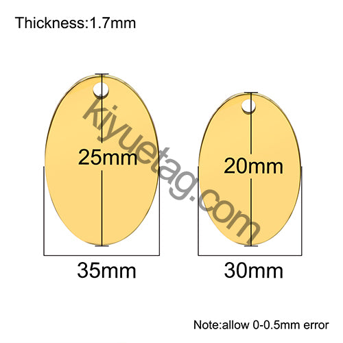 100PCS Dog Id Tag Pet Collar Accessories Name Mirror Polished Blank Charm Round Personalized Sizes Stainless Steel Keychain