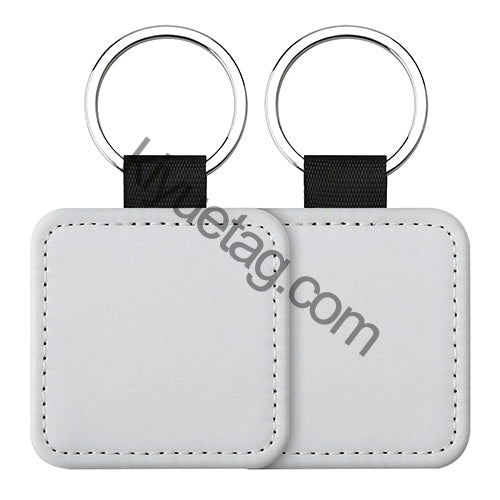Wholesale 100 50 20PCS Sublimation PU Blanks Tag Dog Tag For Diy Keychain