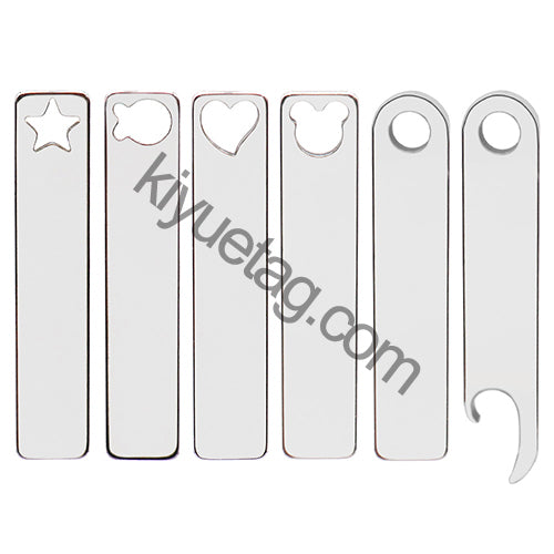 100Pcs Pet Dog Stainless Steel Rectangle Metal Blank Tag Memorial Pendant Necklace Jewelry Makings