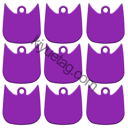 100Pcs/Set Cat Face Dog ID Tags Aluminum Pendant