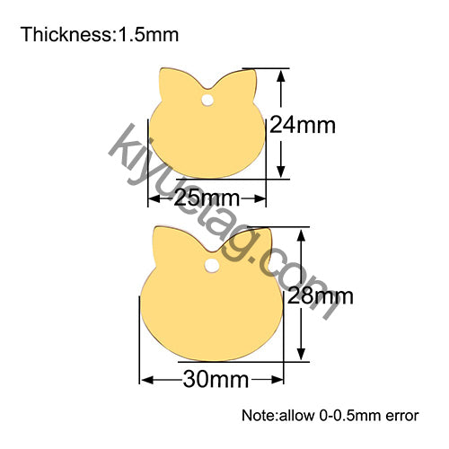 Wholesale 100pcs Personalized Dog Tag Pet ID Name Blank Customized Cat Puppy Stainless Steel Collar Pet Accessorie Dropshipping