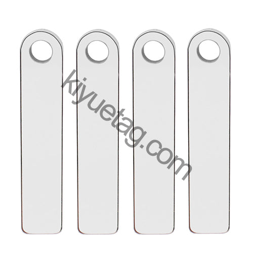 100Pcs Pet Dog Stainless Steel Rectangle Metal Blank Tag Memorial Pendant Necklace Jewelry Makings